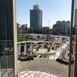 Great View Of Taksim Square, Luxury Furnished On Main Street Of Taksim, Partial Sea View Apartment